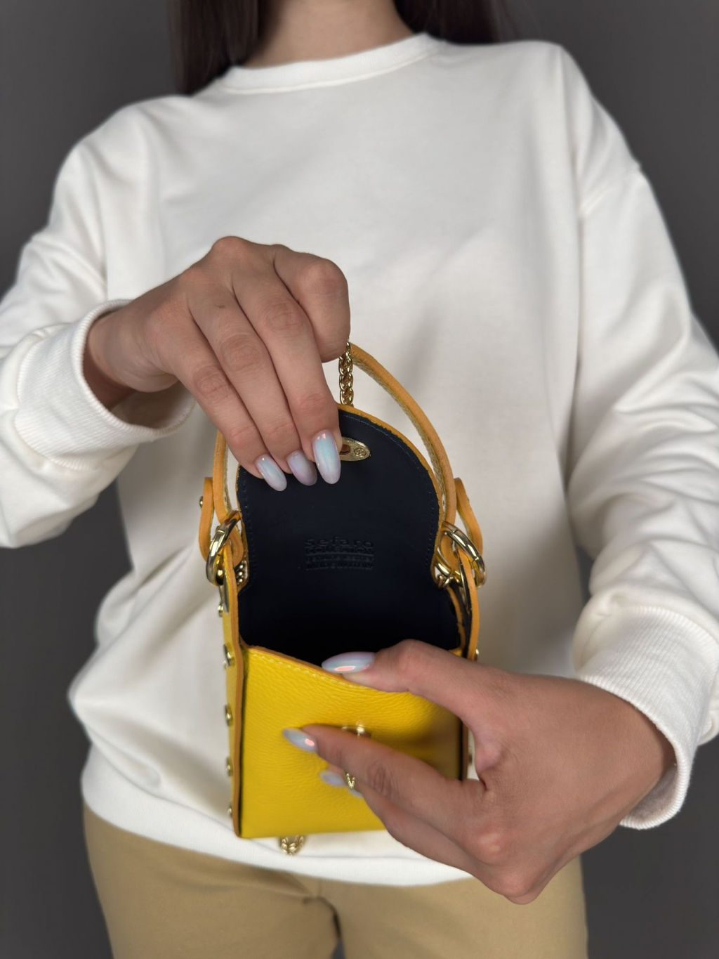 Сумка женская из телячьей кожи