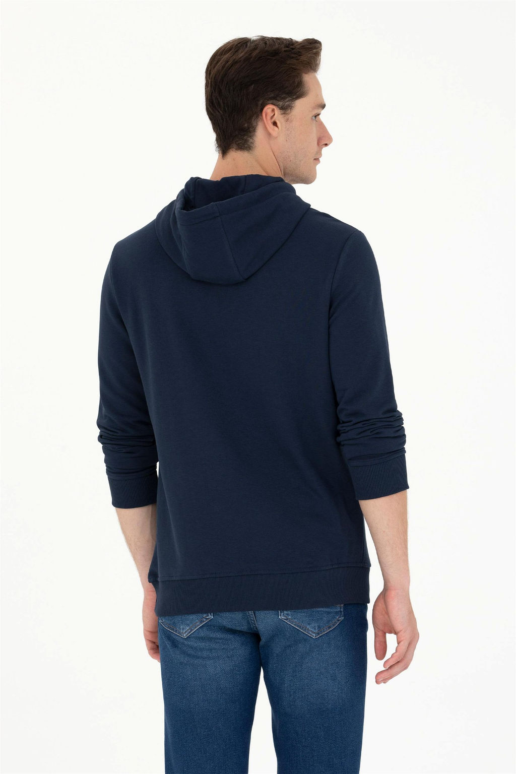 U. S. Polo Assn / Мужской темно-синий базовый свитшот - U.s. polo assn фото 12