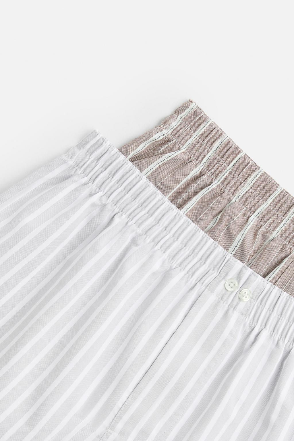 PACK OF 2 CONTRAST POPLIN BOXERS - Zara фото 3