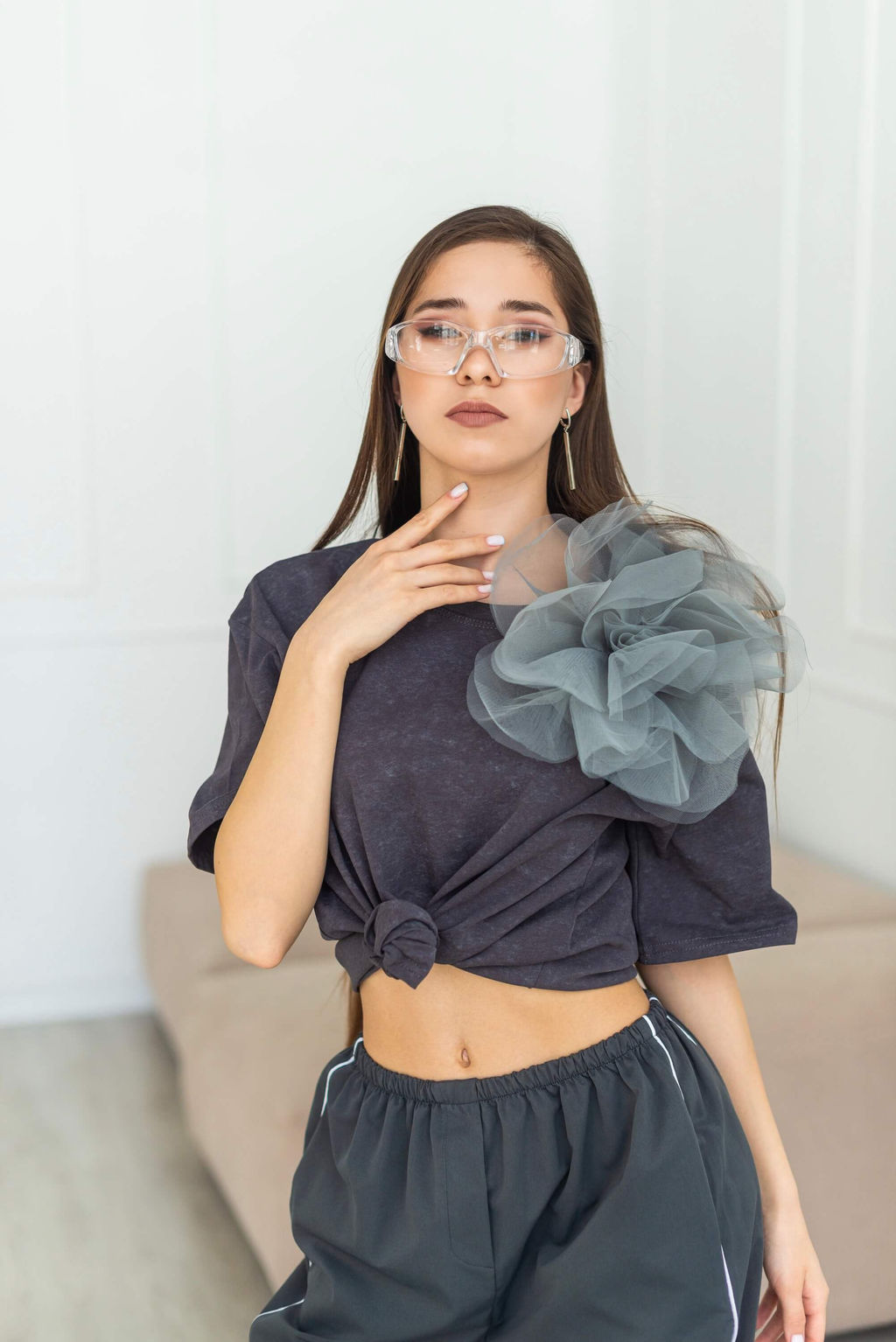 Футболка Серфи (графитовый) One Size - Nadi bordo фото 9