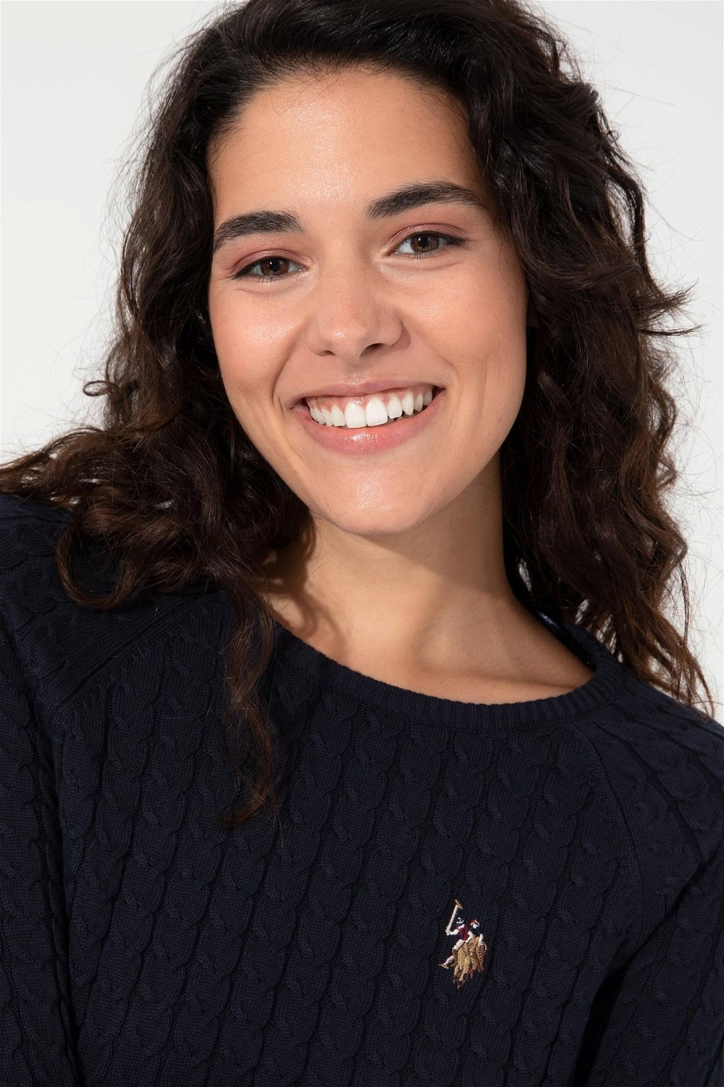 Женский темно-синий трикотажный свитер Basic - U.s.polo assn фото 5