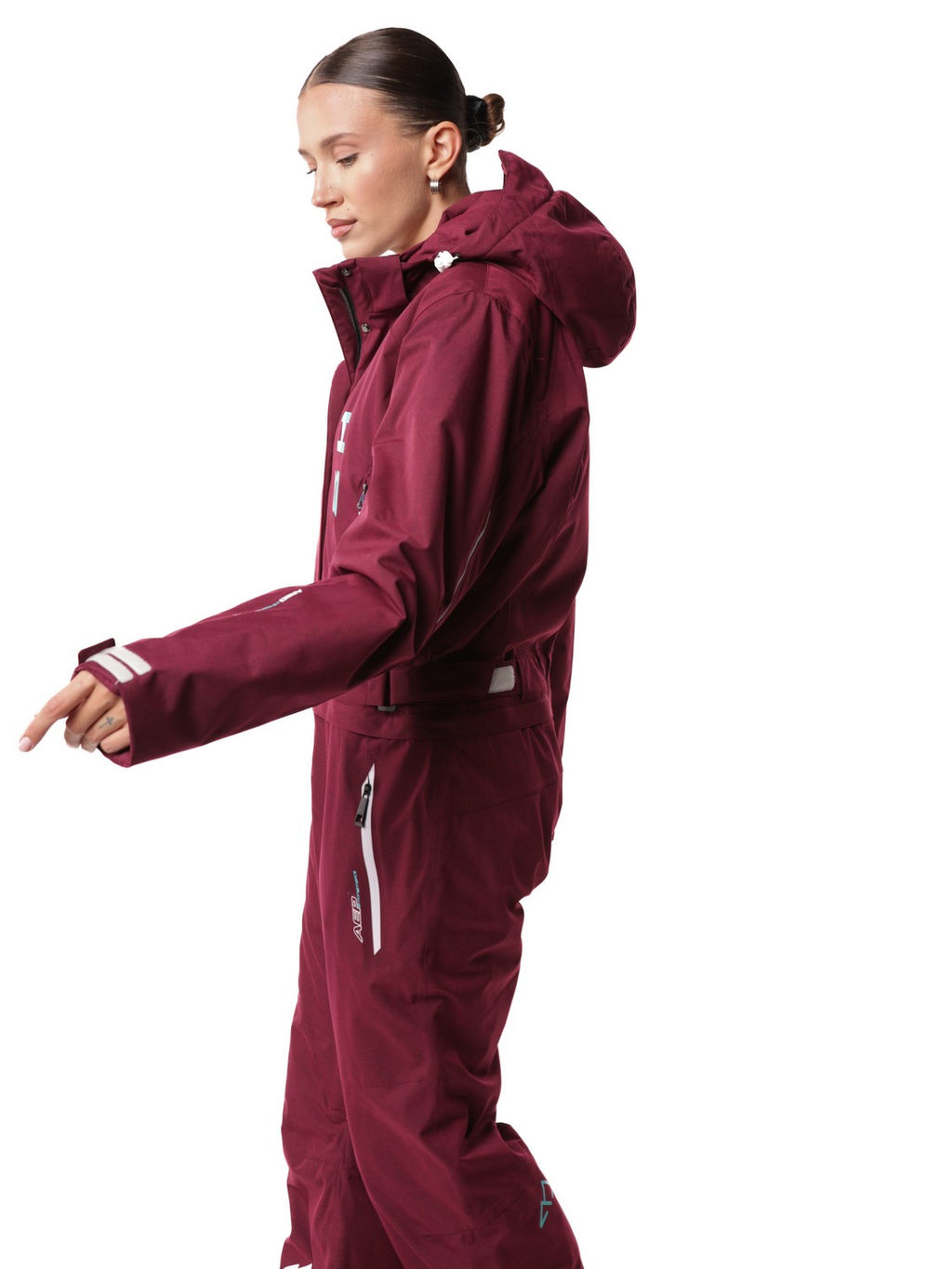 Комбинезон B-9063 Темно-бордовый