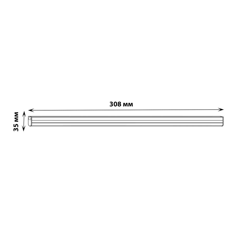 ULI-Q150 5W/4000K IP40 WHITE Светильник линейный светодиодный (аналог Т5), 220В, с выключателем. Кабель и крепление в/к. Белый свет (4000K). Корпус белый. TM Volpe