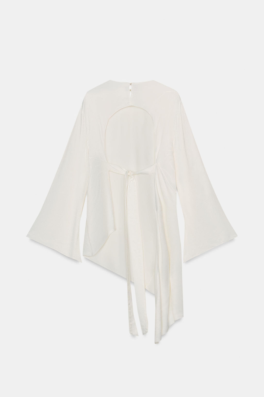 TOP ASIM?TRICO SATINADO ZW COLLECTION / Blanco roto - Zara фото 6