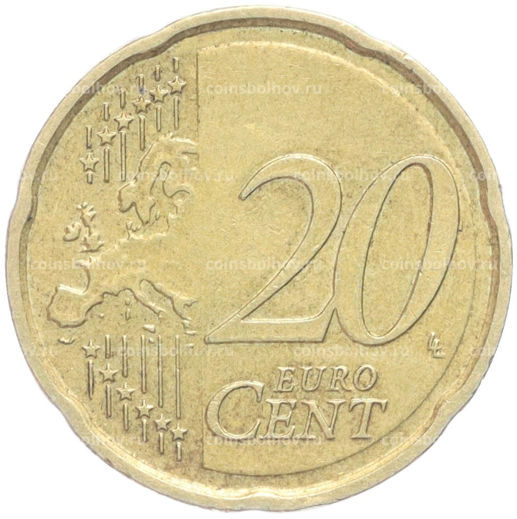 Монета 20 евроцентов 2002 года A Германия