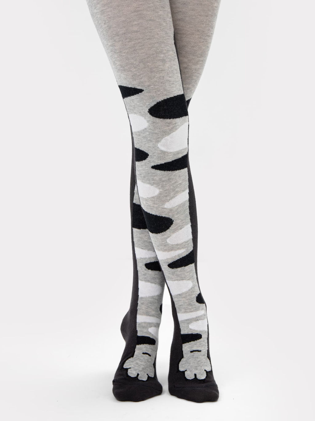 Цена за 3 пары! Колготки детские серого цвета с рисунком - Mark formelle фото 2