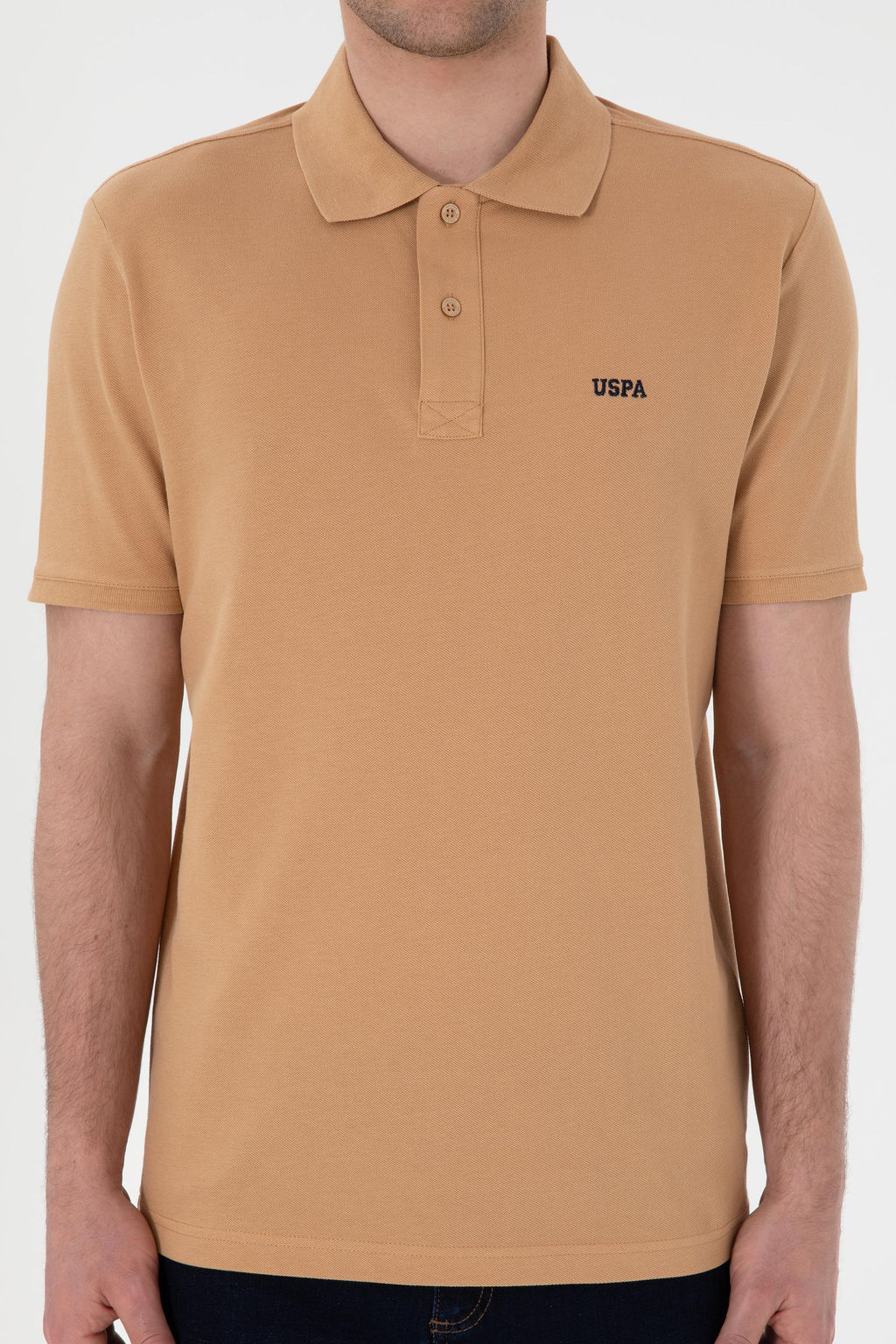 Erkek Regular Fit Polo Yaka Camel Basic Ti__rt Sepette S_rpriz _ndirim - U.s. polo assn фото 7
