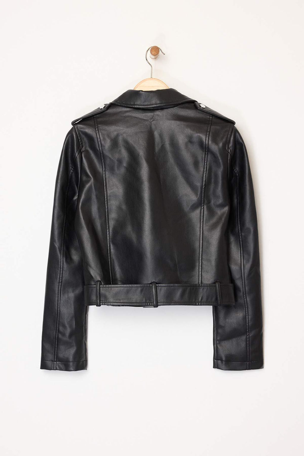 Trendyolmilla Ekru Regular Suni Deri Birker Ceket Mont TWOAW25MO00002  фото 27