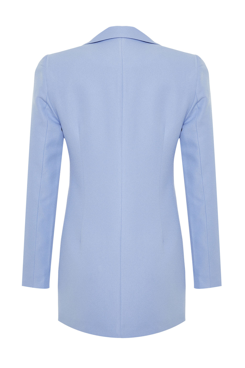 TRENDYOLMILLA Lacivert Oversize Astarl? Kruvaze Kapama Dokuma Blazer Ceket TWOSS20CE0024 фото 26