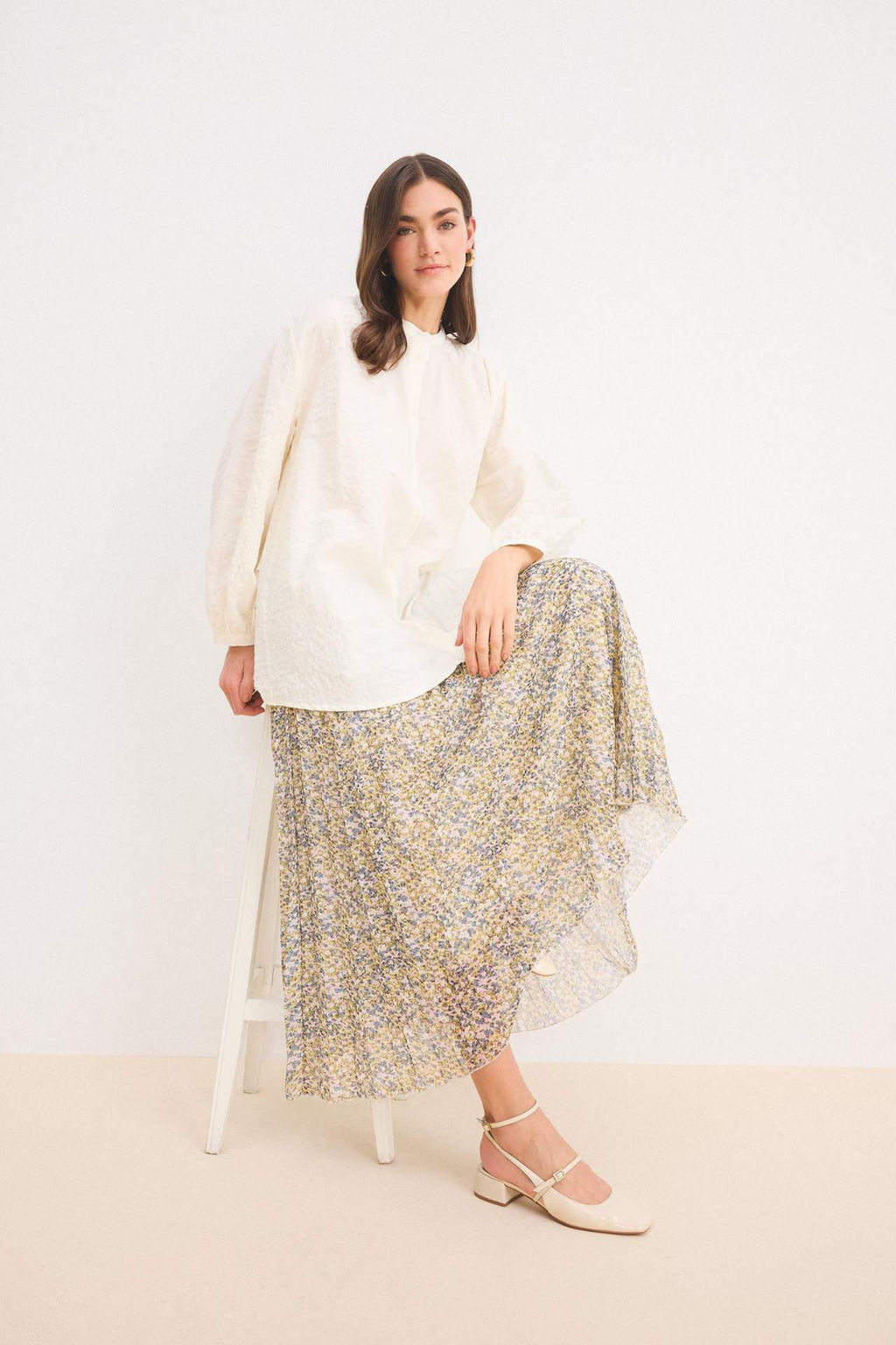 Pilise Bask?l? Sifon Maxi Etek - Defacto фото 2