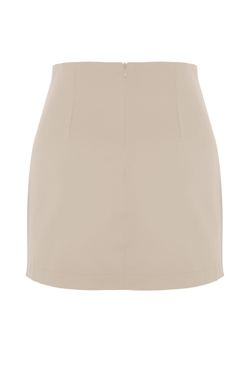 TRENDYOLMILLA Bej Basic Yuksek Bel A-line Mini Boy Dokuma Etek TWOSS22ET0136  фото 21