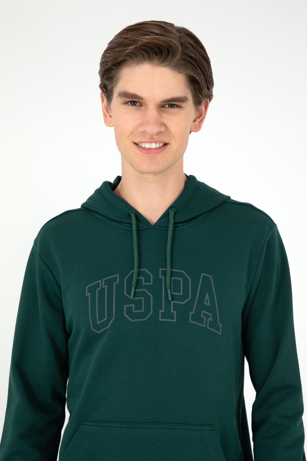 Мужской темно-зеленый базовый свитшот Неожиданная скидка в корзине - U.s. polo assn фото 2