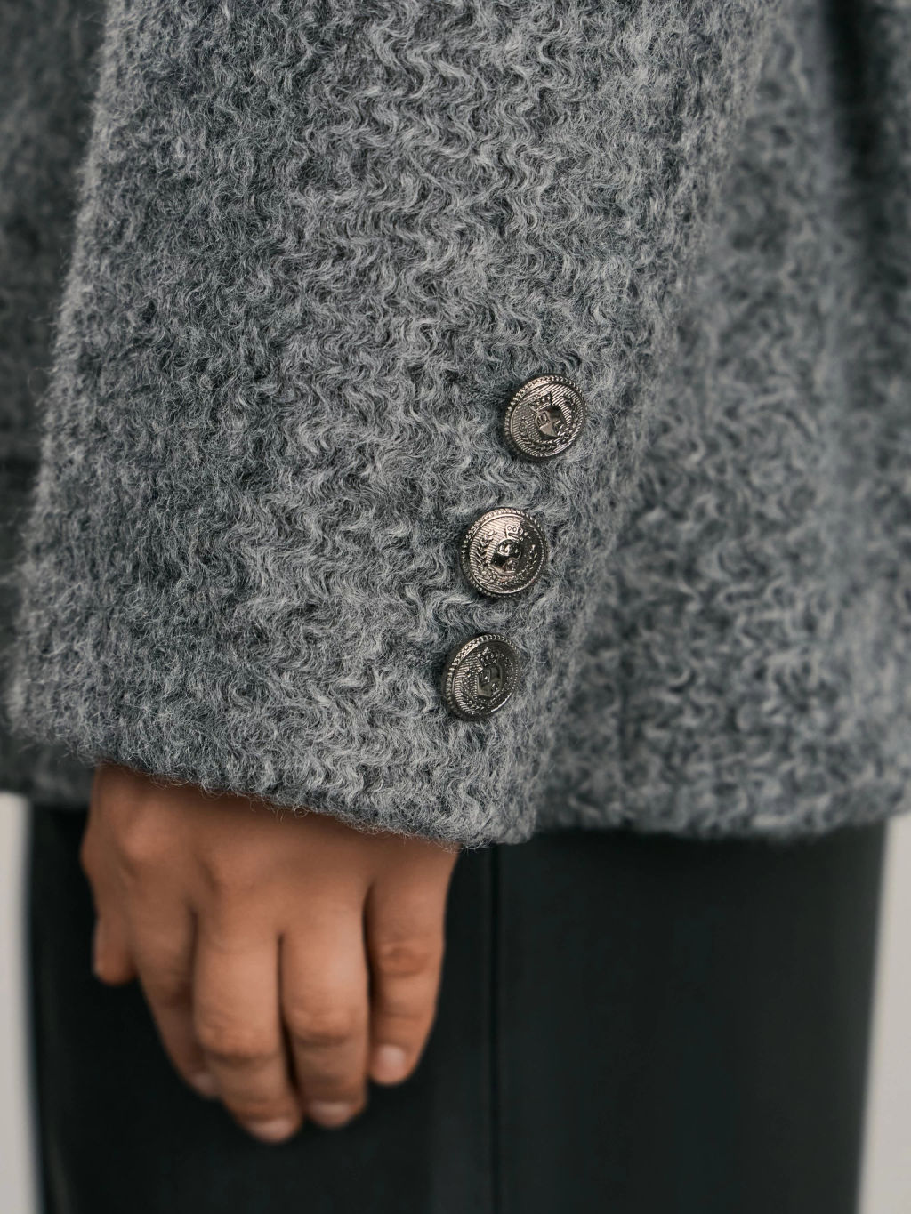 Куртка-рубашка из ткани с ворсом на поясе / Zarina  фото 10