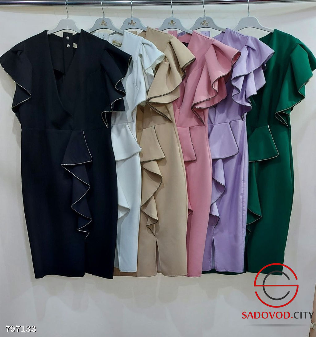 Платье-футляр с воланами - Bruno фото 2