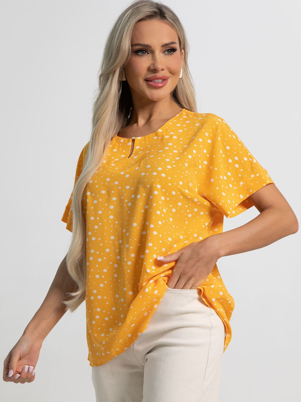 Блуза Офелия (желтая) Б15404-50М