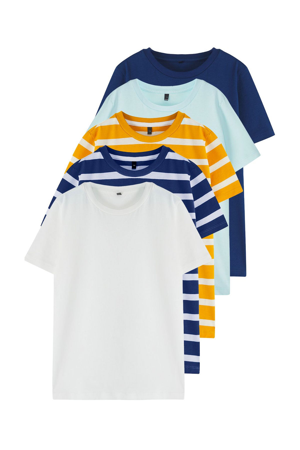 Cok Renkli Cizgili Orme T-Shirt TKDSS25TS00043