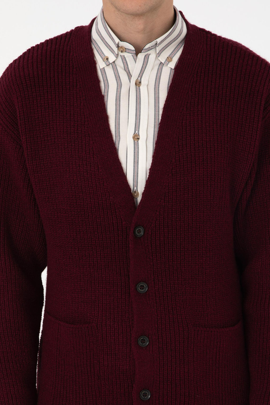 Erkek V Yaka CepliBordo Triko H_rka - U.s. polo assn фото 6