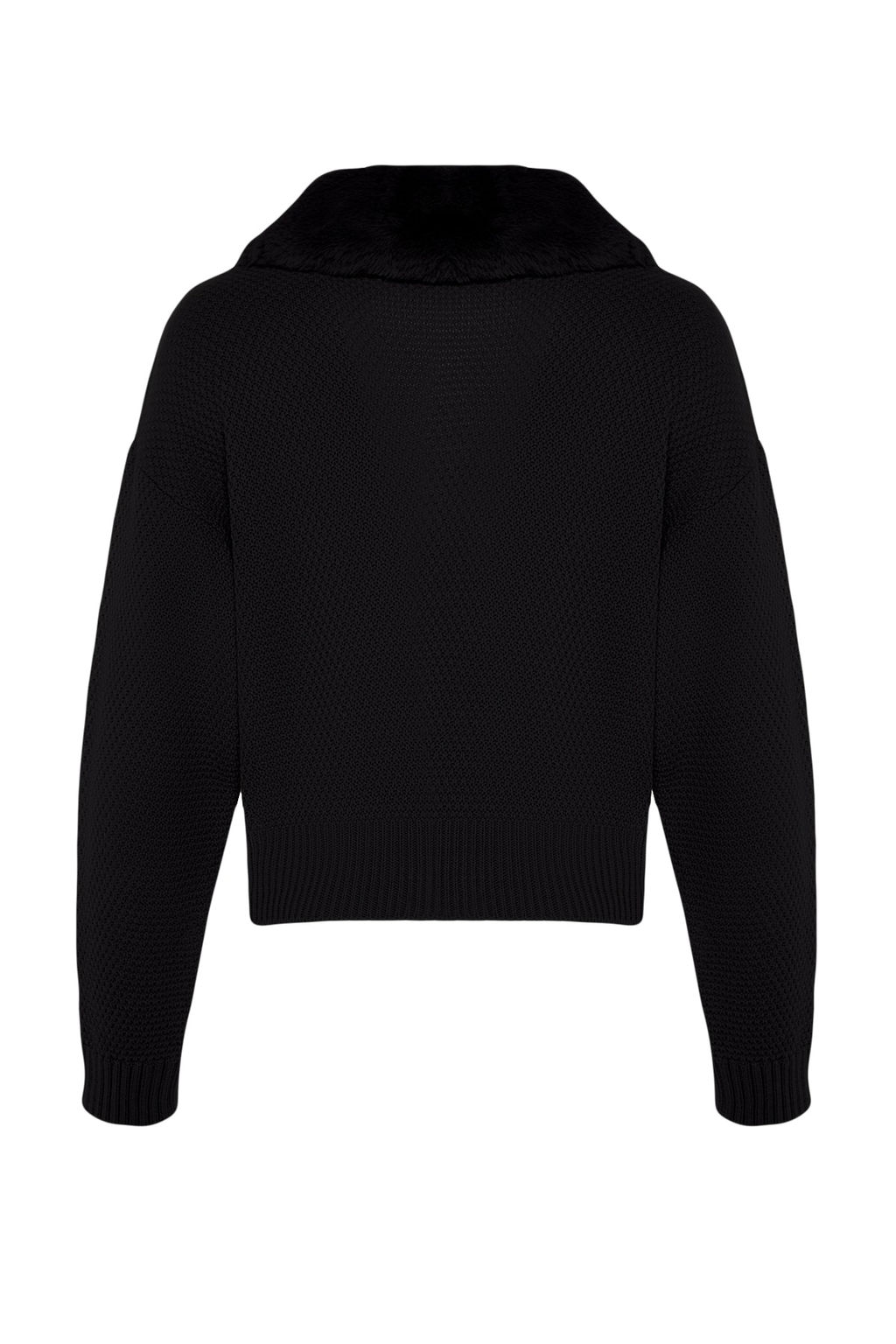 TRENDYOLMILLA Antrasit Crop Kurk Detayl? Triko H?rka TWOAW24HI00029  фото 8