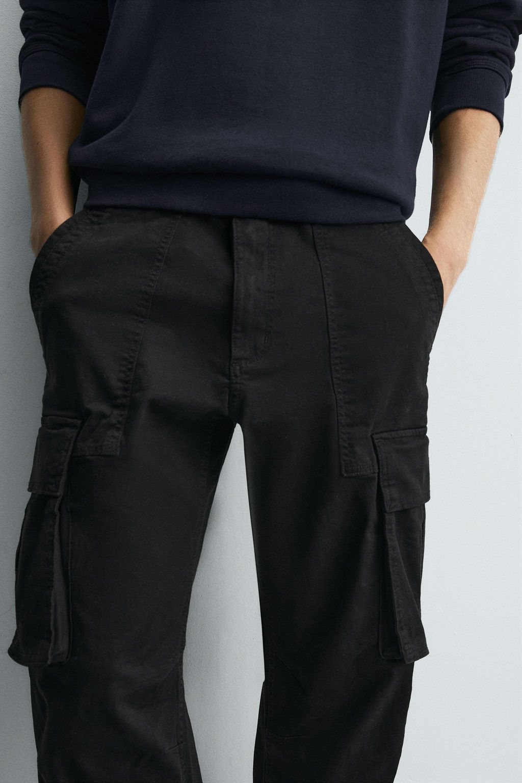 RELAXED FIT CARGO TROUSERS - Zara фото 5