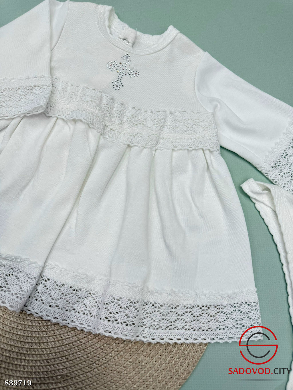 Крестильное платье с чепчиком - Bruno фото 2