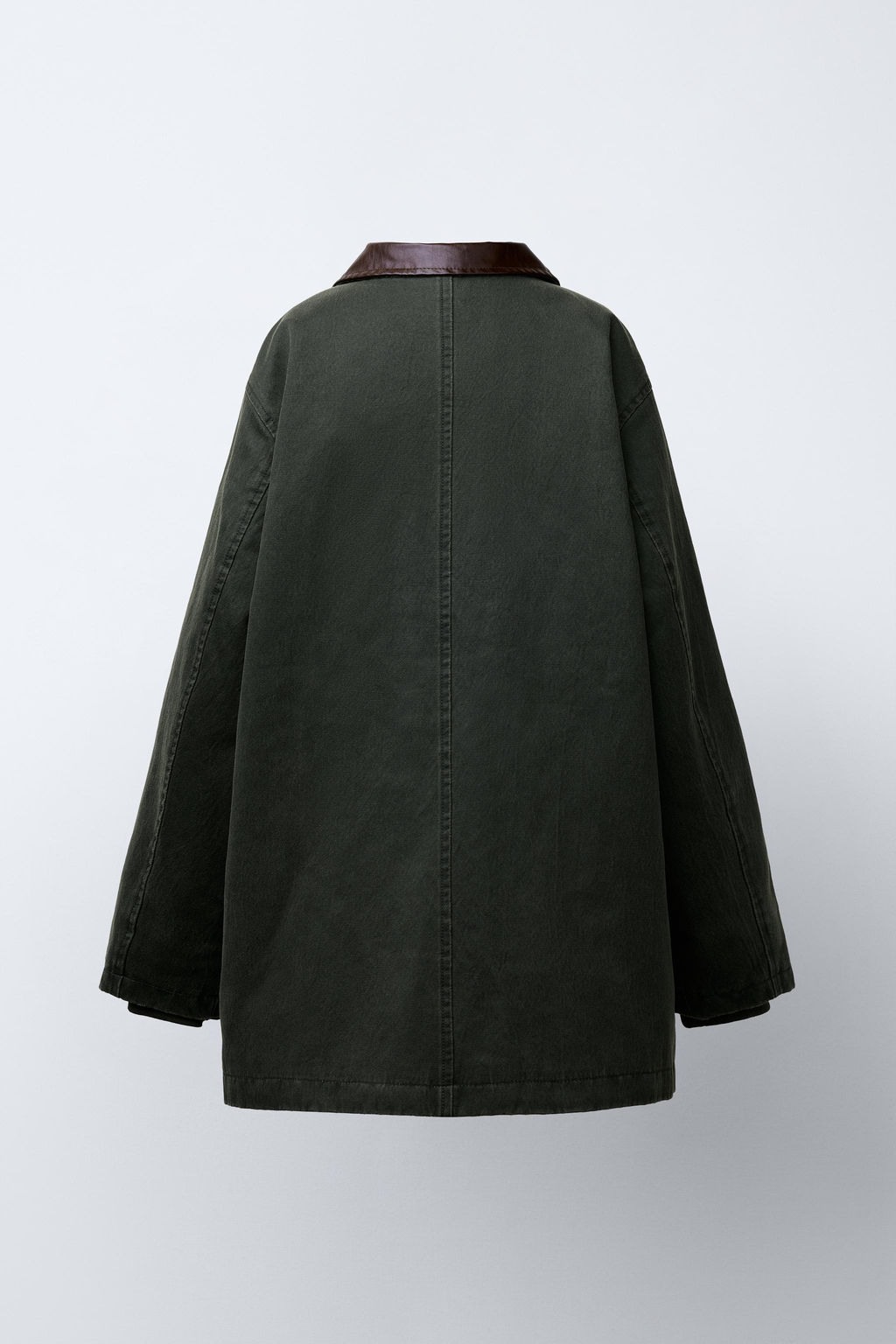 LONG WAXED JACKET - Zara фото 5