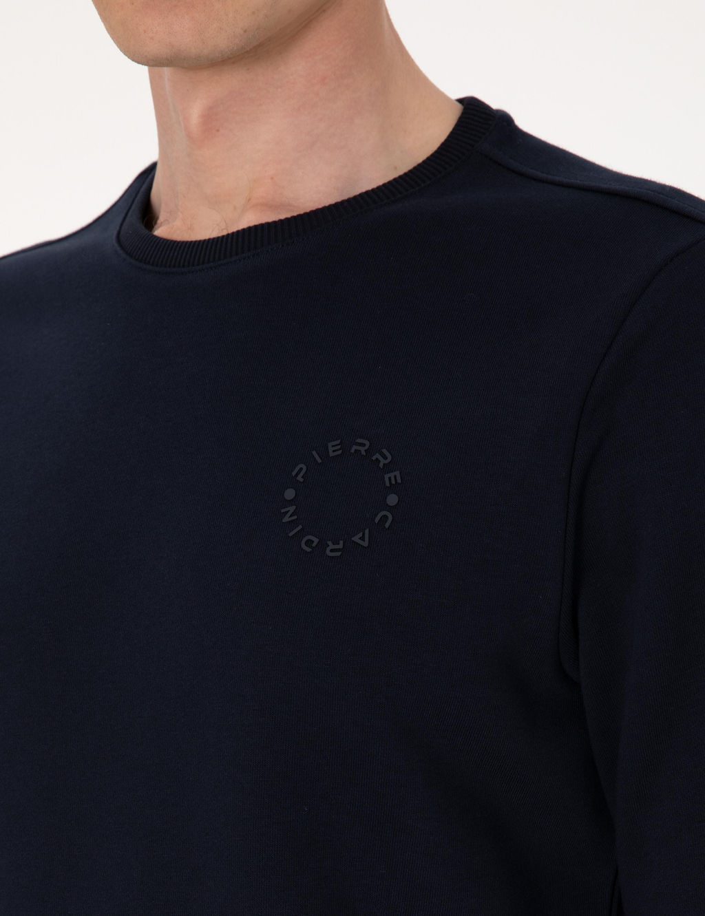 Lacivert 3 _plik Regular Fit Bisiklet Yaka Basic Sweatshirt - Pierre cardin фото 7