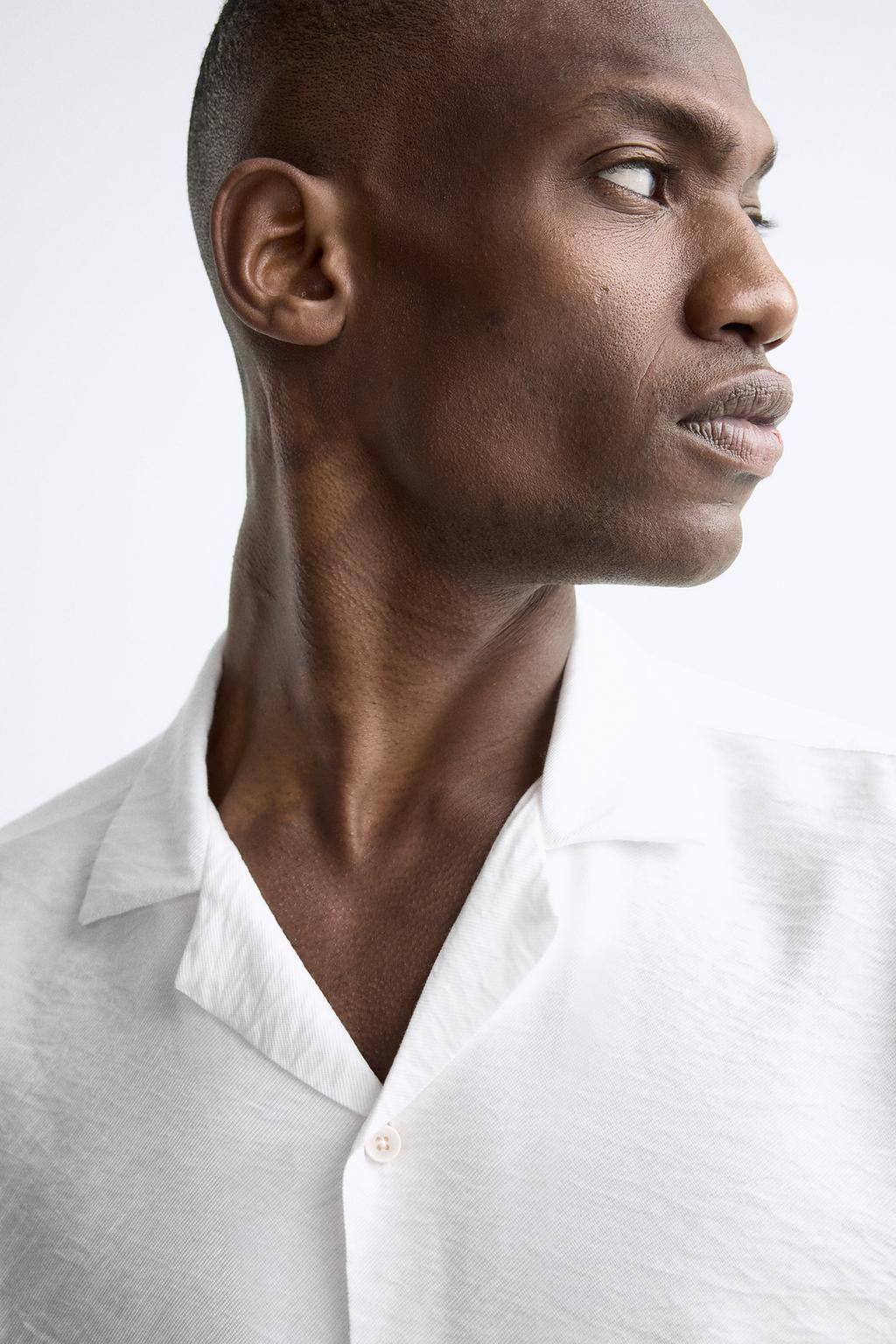 TEXTURED VISCOSE BLEND SHIRT - Zara фото 22