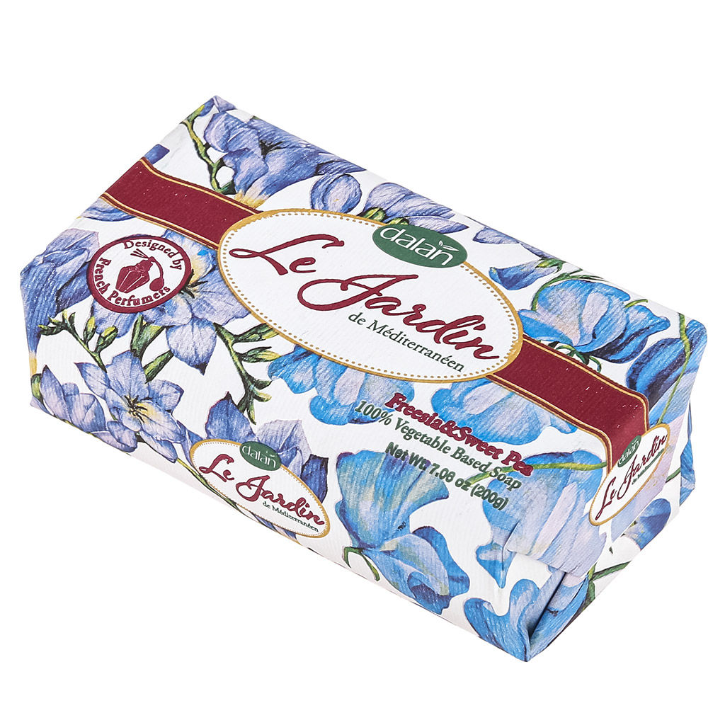 Мыло туалетное твердое Dalan Le Jardin 200г, Душистая фрезия (Турция)  фото 3
