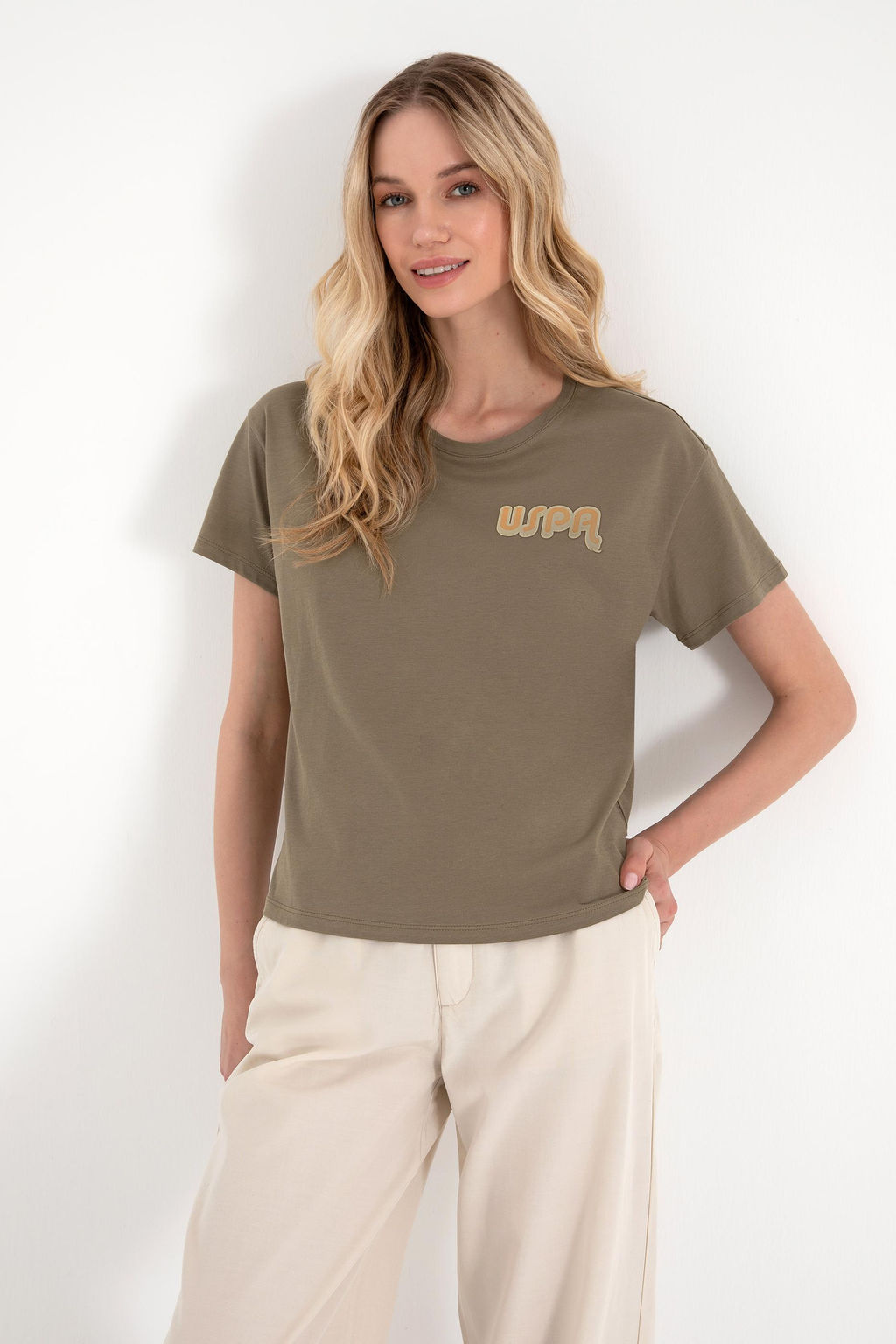 Kad_n Vizon Bisiklet Yaka Ti__rt Sepette S_rpriz _ndirim - U.s. polo assn фото 3