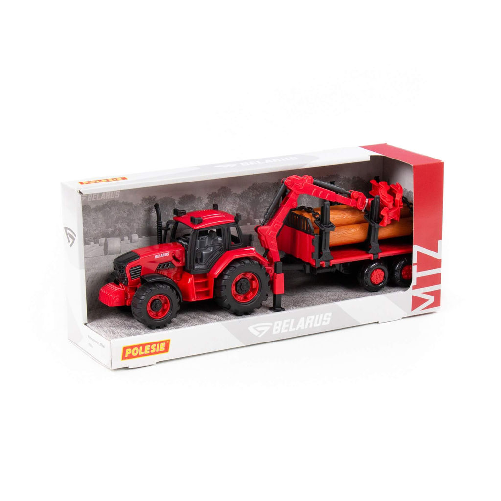 Трактор BELARUS с лесовозом и манипулятором