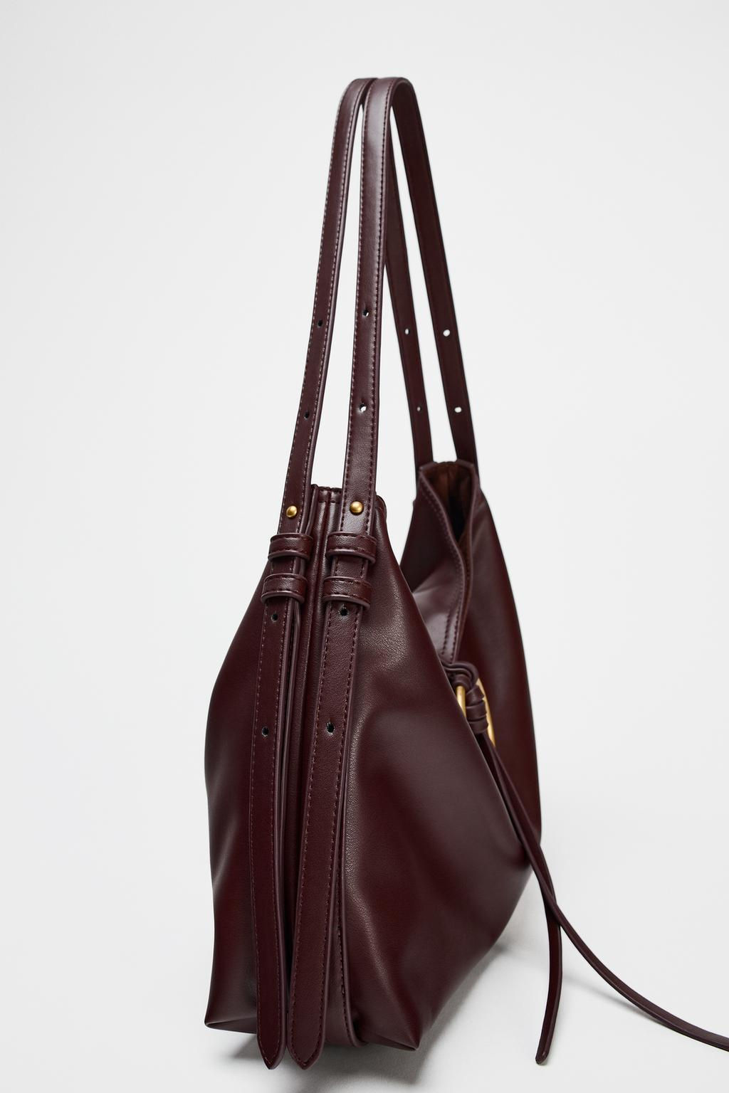 METAL DETAIL BUCKET SHOULDER BAG - Zara фото 8