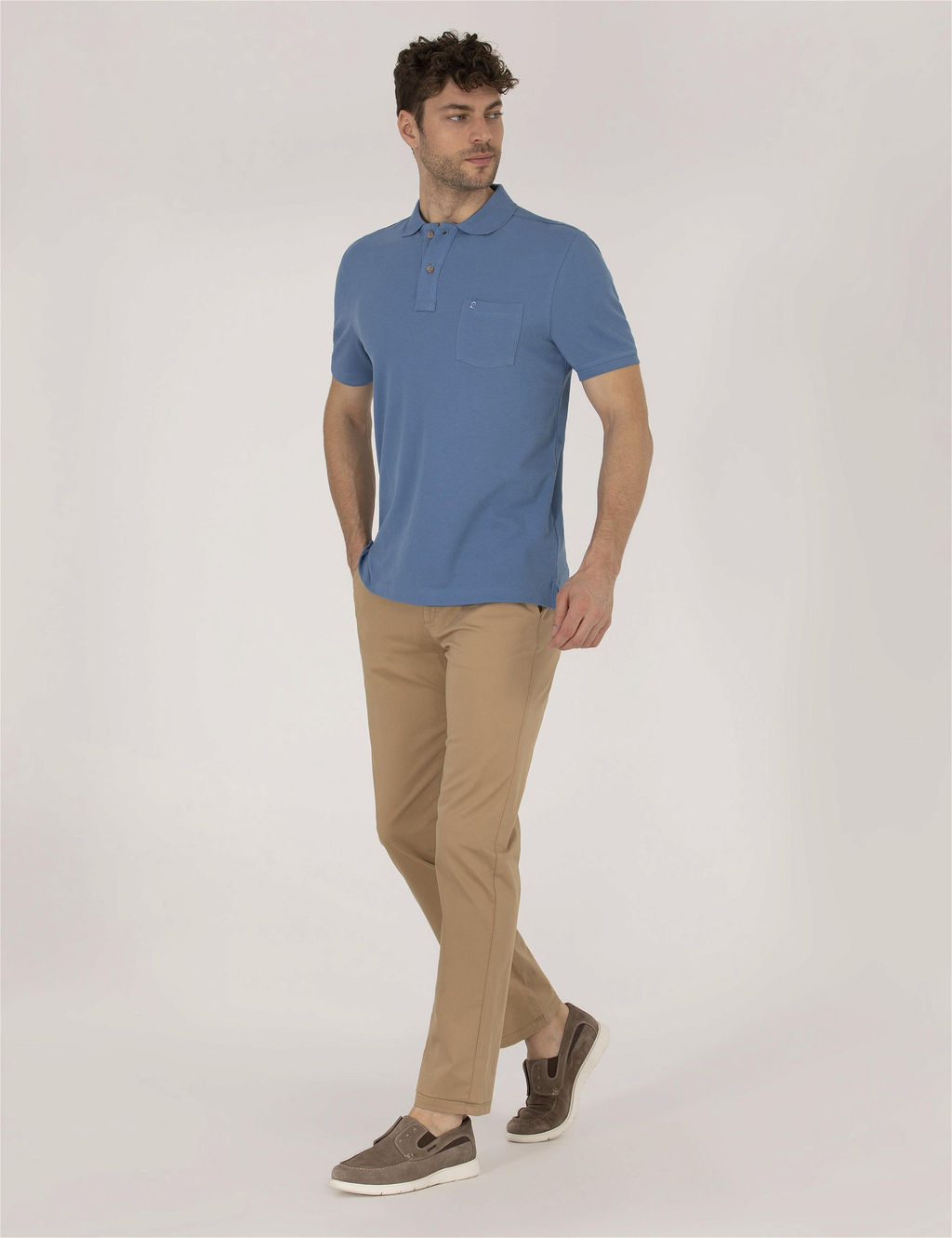 Camel Regular Fit Kanvas Pantolon