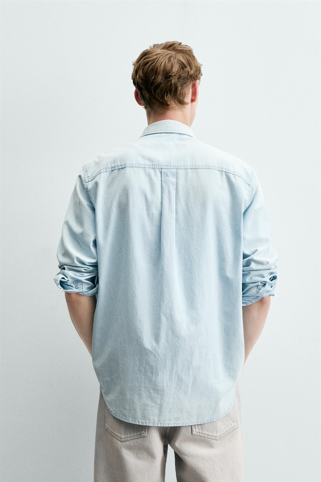 CAMISA REGULAR FIT DENIM / Azul - Zara фото 3