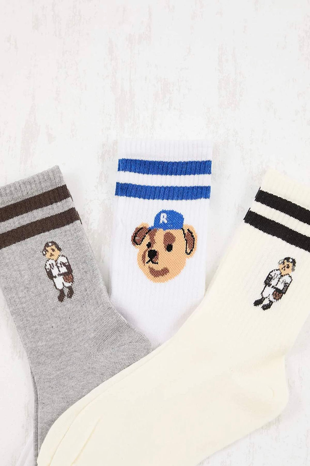 Cok Renkli 3lu Erkek Corap TMNSS26CO00002