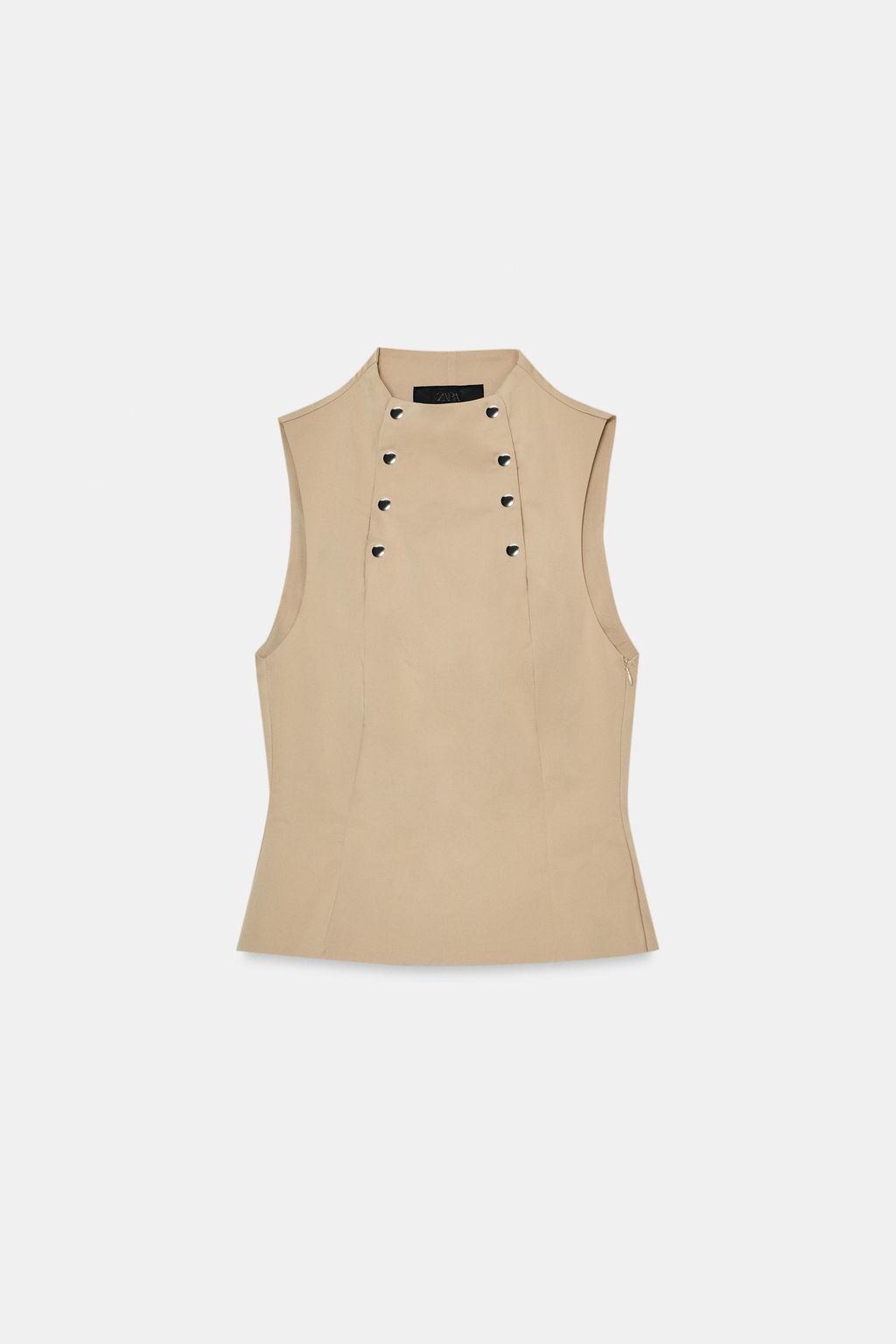 BUTTONED ELASTICATED TOP - Zara фото 6