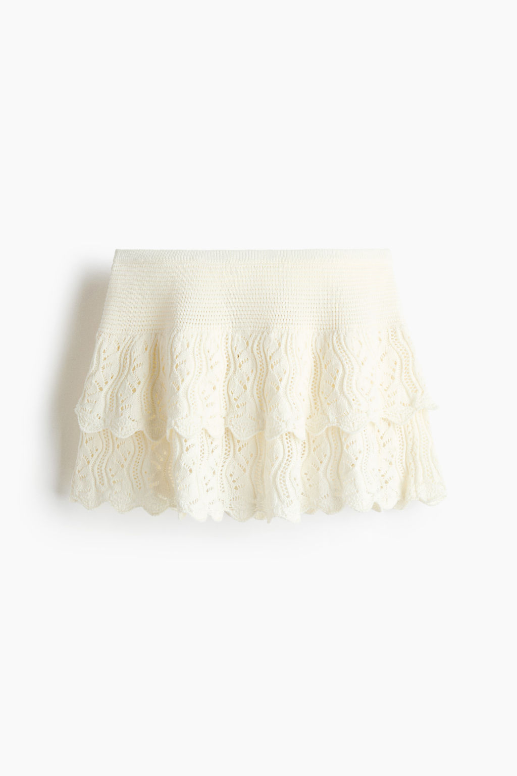 Falda escalonada efecto crochet - H&m фото 2