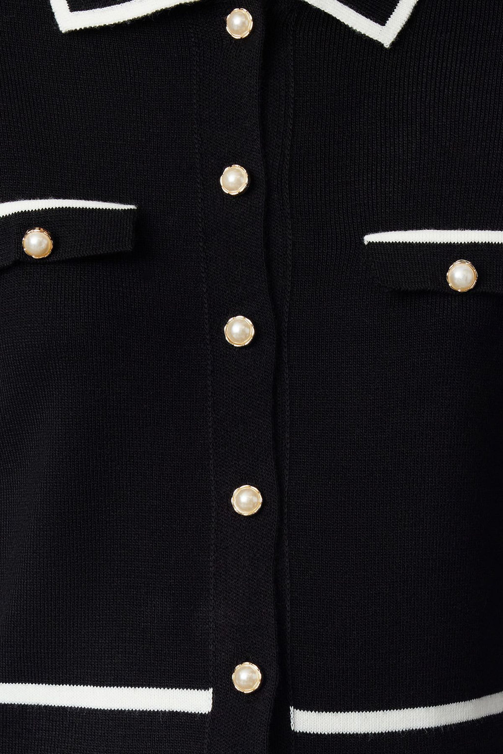 Siyah Renk Bloklu Polo Yaka Triko H?rka TWOAW25HI00300