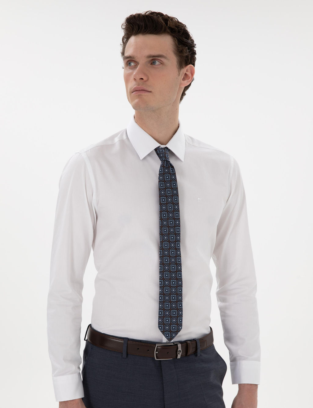 Beyaz Slim Fit Uzun Kollu Klasik G_mlek