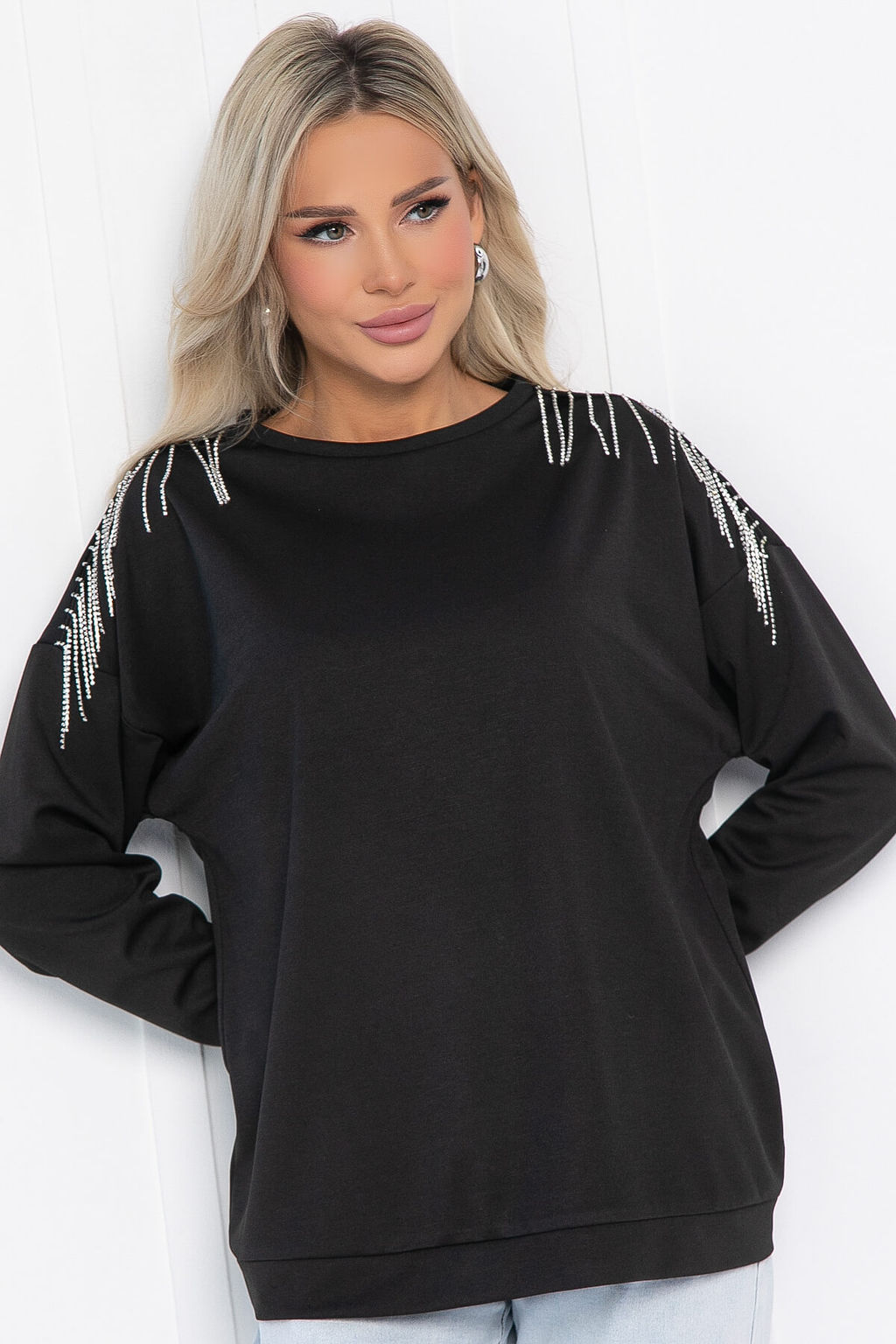 Свитшот Луана (черный) Б12737-5М - Lt collection фото 5