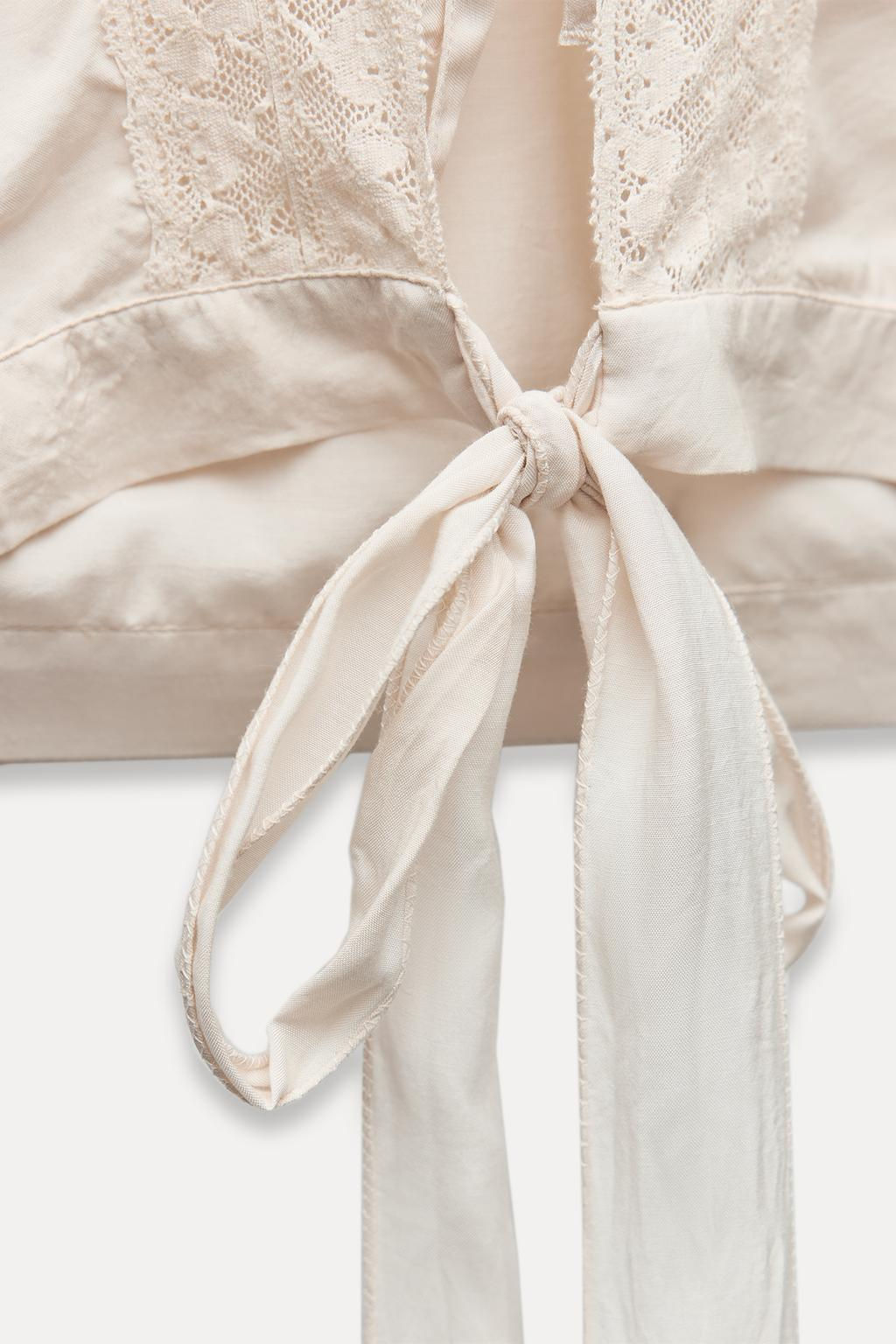 RUFFLED LACE CAPE - Zara фото 7