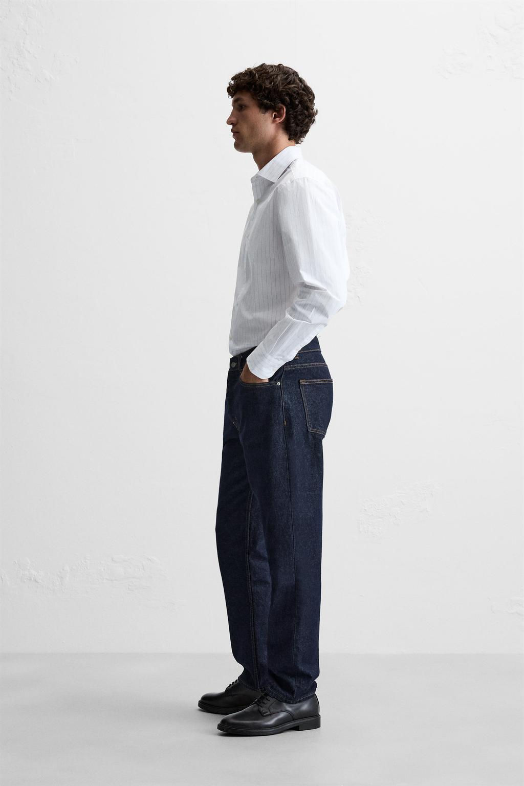STRIPED EASY CARE SHIRT - Zara фото 4