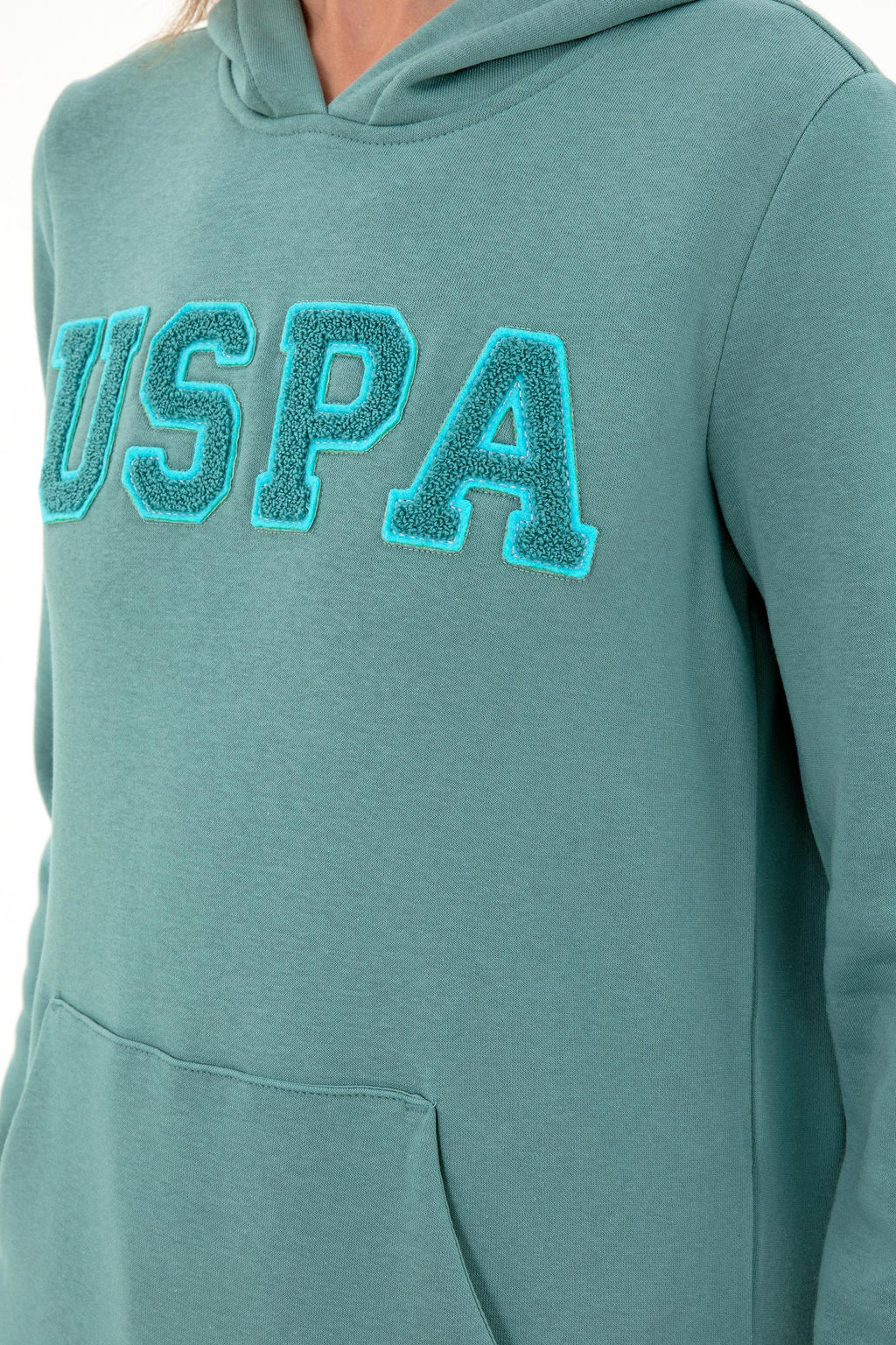 Женский мятный базовый свитшот - U.s. polo assn фото 7