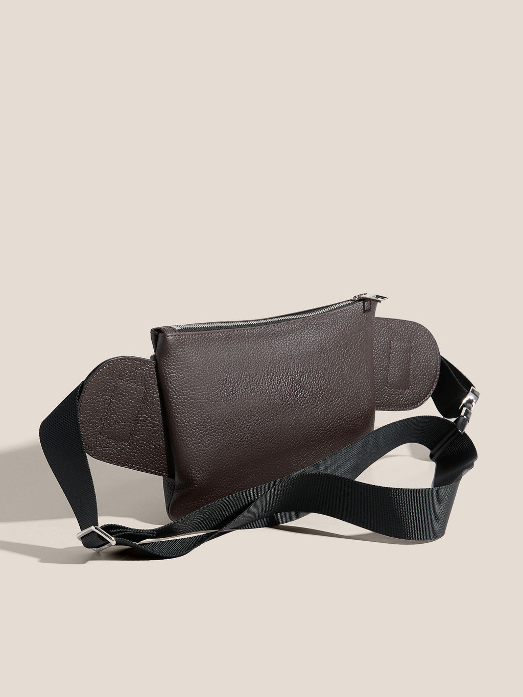 Мужская поясная сумка CALZETTI ADAM L Артикул 2435957, темно-коричневый  фото 10