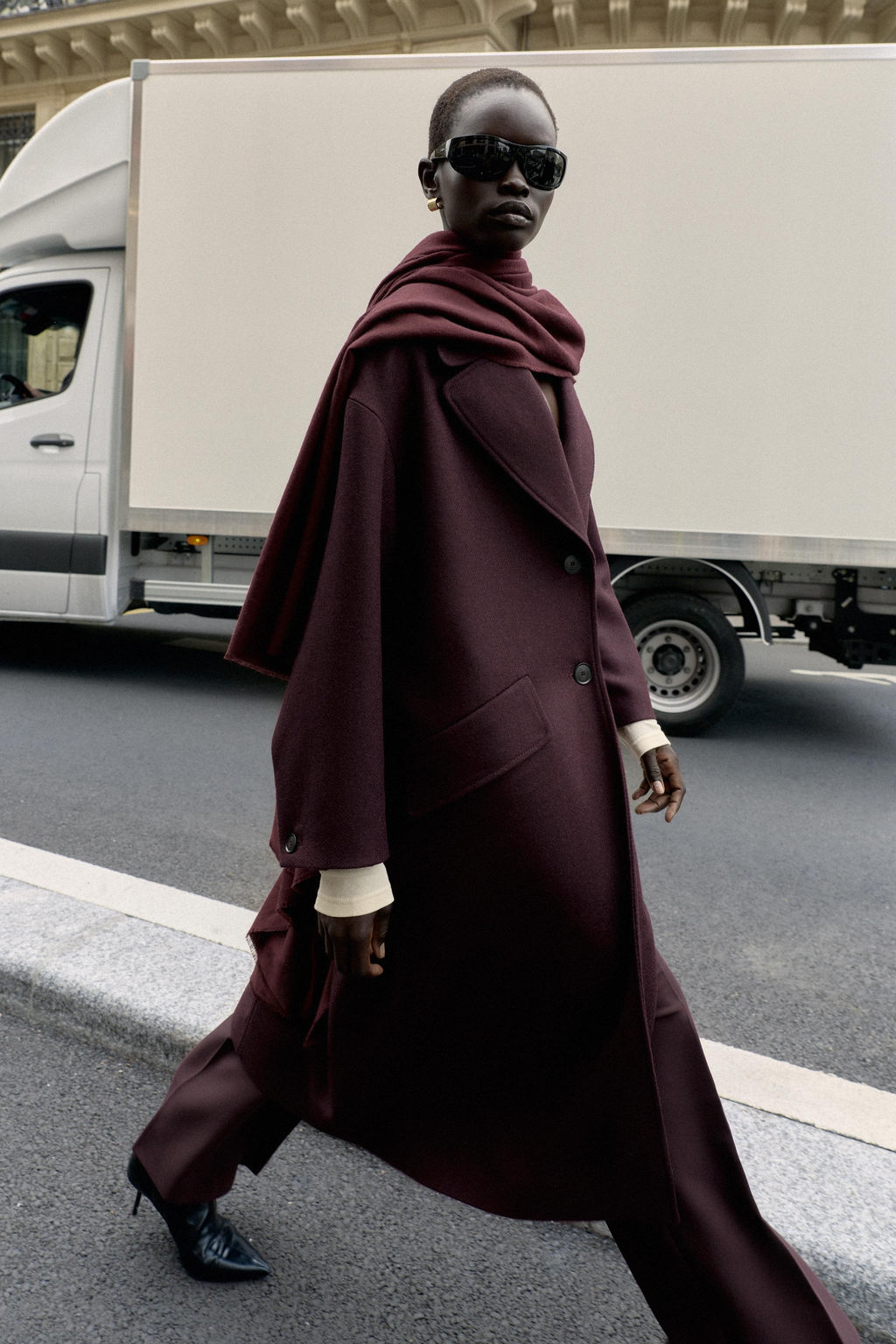 OVERSIZED LONG COAT - Zara фото 2