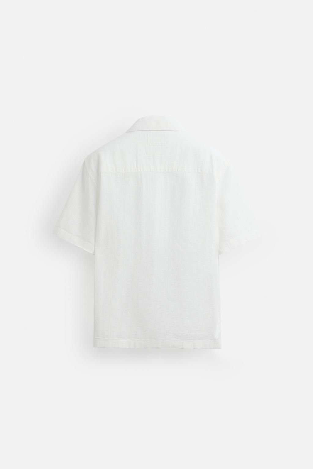 TEXTURED DENIM SHIRT - Zara фото 24