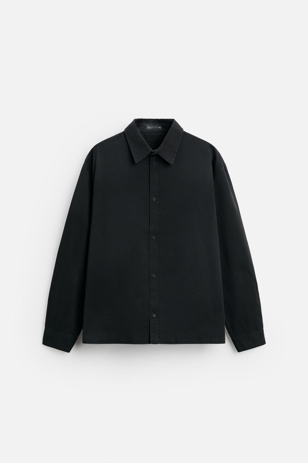 WASHED RELAXED FIT SHIRT - Zara фото 23