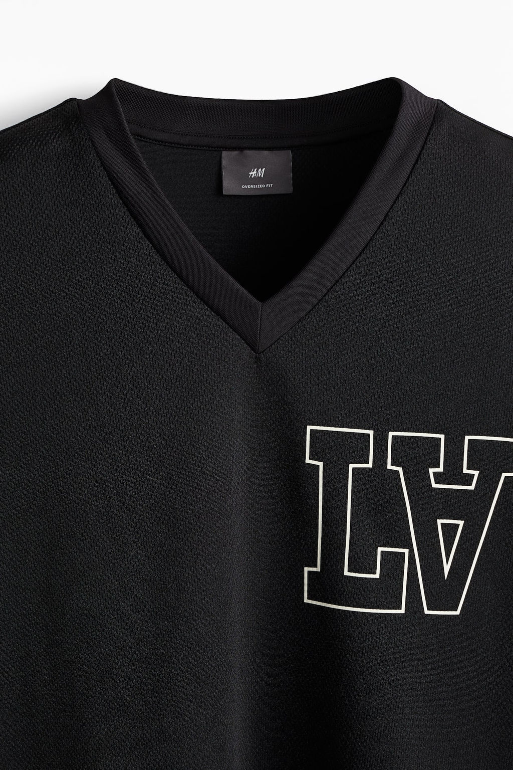 Camiseta de malla con estampado Oversized Fit - H&m фото 7