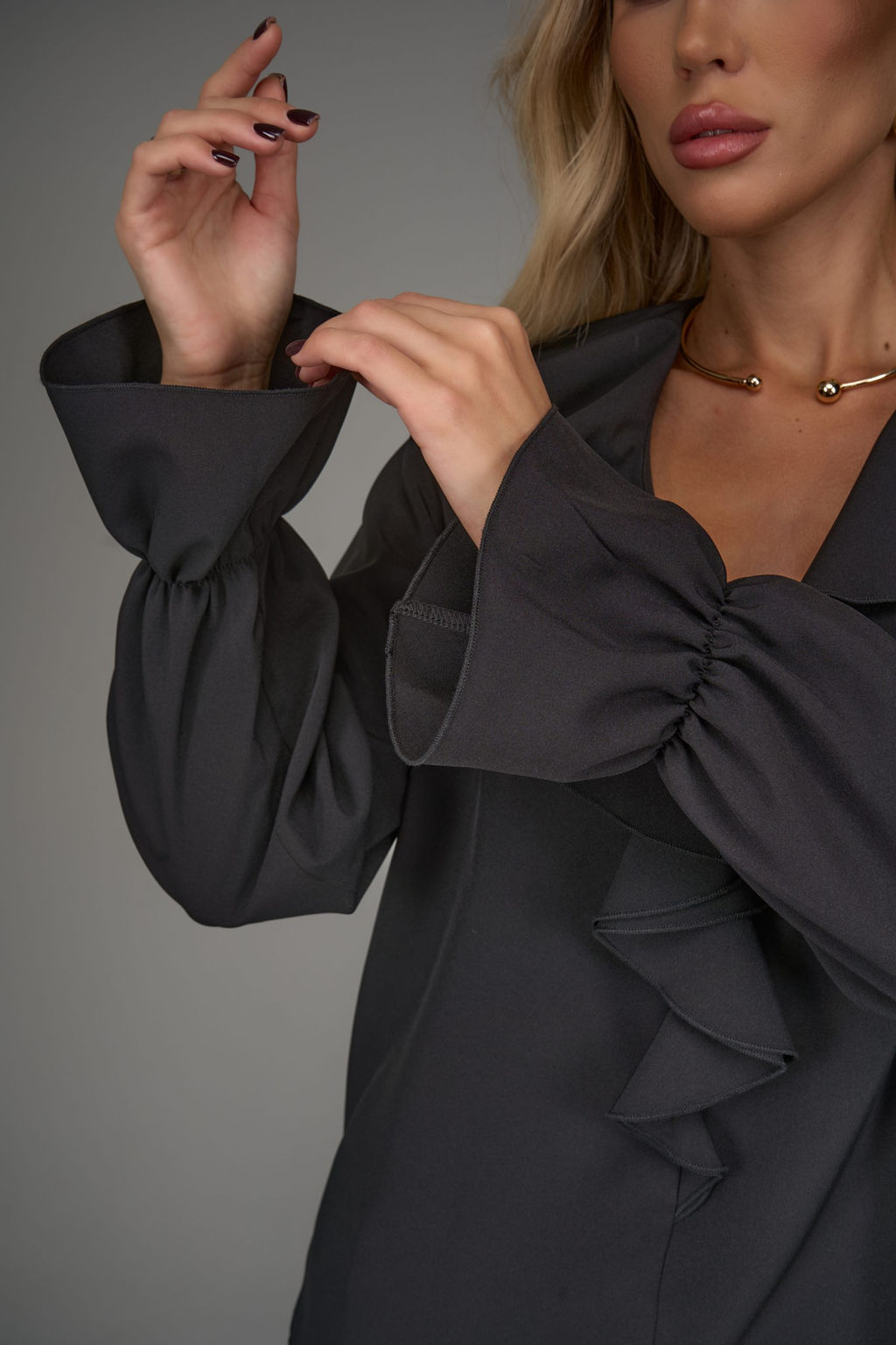 Блузка Мишель (чёрный) - Эльза фото 19