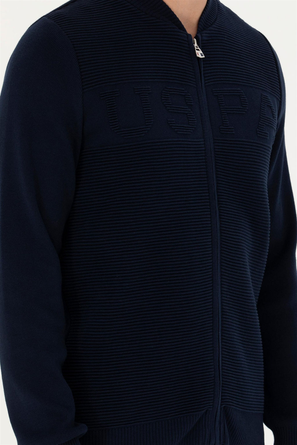 U. S. Polo Assn Мужской темно-синий трикотажный кардиган - U.s. polo assn фото 13