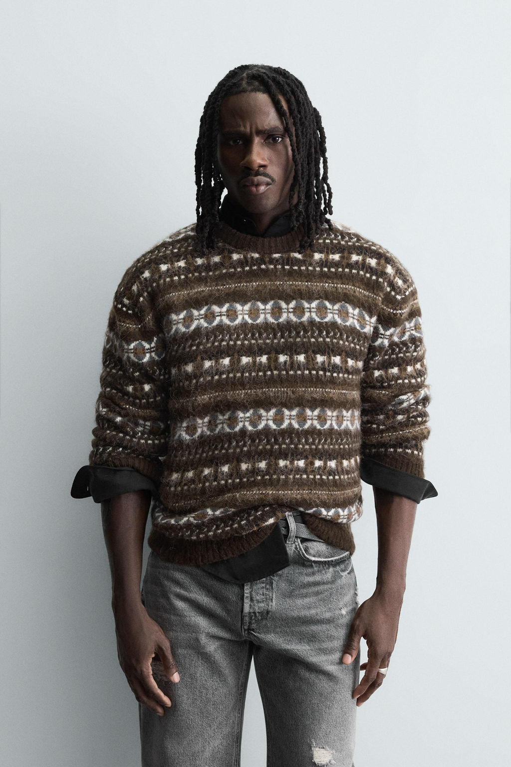 GEOMETRIC JACQUARD JUMPER